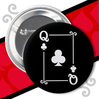 Bóton Redondo 5.08cm Cartões de fantasia Queen Clusters Cartão Queen Ca