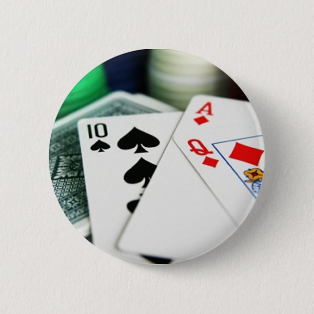 Bóton Redondo 5.08cm Cartões Poker (Frente)