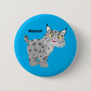 Bóton Redondo 5.08cm Cartoon lince lince de lince
