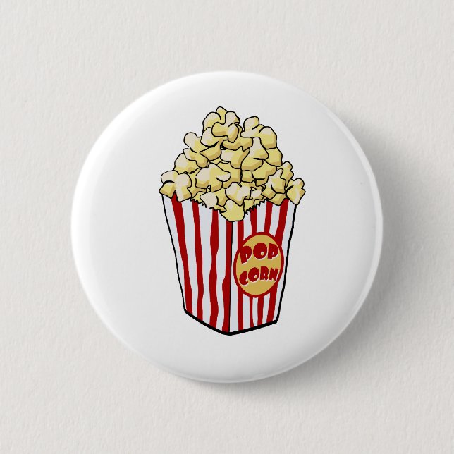 Bóton Redondo 5.08cm Cartoon Popcorn Bag Button (Frente)