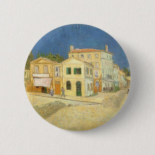 Bóton Redondo 5.08cm Casa Amarela de Vincent van Gogh