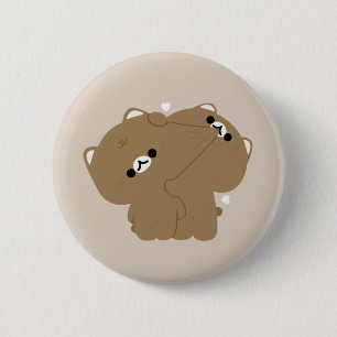 Bóton Redondo 5.08cm Casal Ocicat Cat