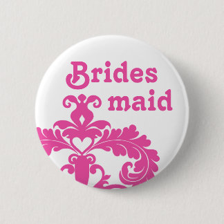 Bóton Redondo 5.08cm Casamento de Bridesmaid Elegante