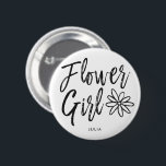 Bóton Redondo 5.08cm Casamento feito sob encomenda do estilo do roteiro<br><div class="desc">Faça sua sensação do florista extremamente especial com este botão conhecido feito sob encomenda do florista.

Caracteriza as palavras "florista" em um texto elegante do estilo do roteiro. Debaixo disto é um ponto para suas nome ou iniciais.</div>