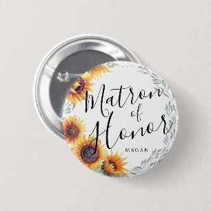 Bóton Redondo 5.08cm Casamento Personalizado de Maravilha de Honra e Gi