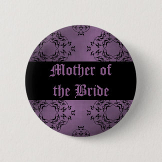 Bóton Redondo 5.08cm Casamento roxo Mãe da Noiva