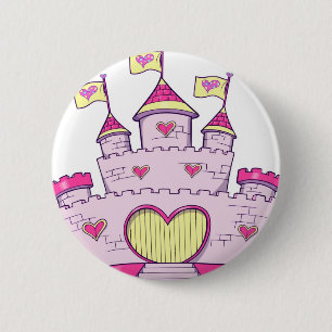 Bóton Redondo 5.08cm Castelo da princesa