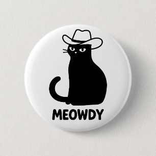 Bóton Redondo 5.08cm Cat Meowdy