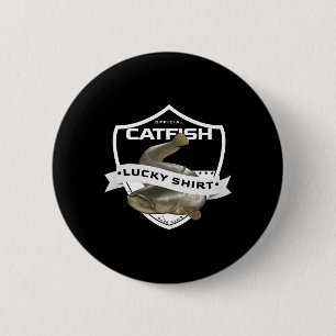 Bóton Redondo 5.08cm Catfish Lucky Shirt Acessórios Engraçados Para Cap