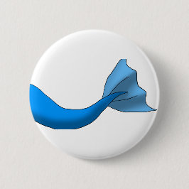 Bóton Redondo 5.08cm Cauda azul da sereia