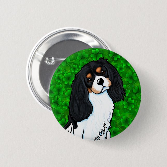 Bóton Redondo 5.08cm Cavalier King Charles Spaniel (Frente & Verso)