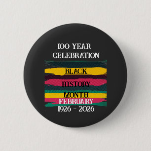 Bóton Redondo 5.08cm celebração de 100 anos do mês da história negra 20