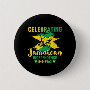 Bóton Redondo 5.08cm Celebração do Dia da Independência Orgulhoso Jamai