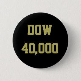 Bóton Redondo 5.08cm Celebração do mercado de ações da Dow 40000