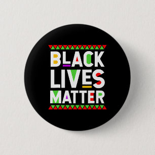 Bóton Redondo 5.08cm Celebração do Mês da História Negra Black Lives Pr