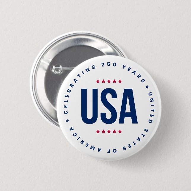 Bóton Redondo 5.08cm Celebrating 250 Years  (Frente & Verso)