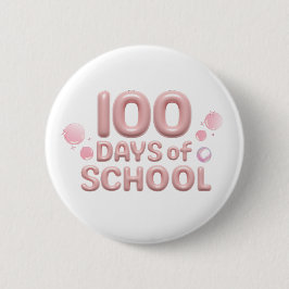 Bóton Redondo 5.08cm Celebration 100 Days of School Button