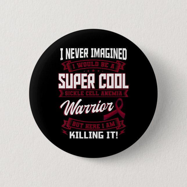 Bóton Redondo 5.08cm Células Falsiformes Guerreiro Torneira (Frente)