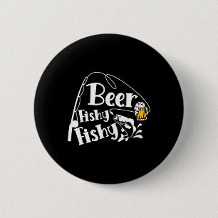 Bóton Redondo 5.08cm Cerveja Fishy Peshy Engraçado Pesca Álcool Cole