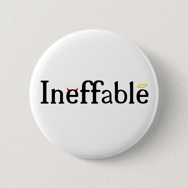 Bóton Redondo 5.08cm Céu e inferno de Inffable (Frente)