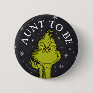 Bóton Redondo 5.08cm Chá de Bebê no Quadro-Negro do Grinch Futurama T