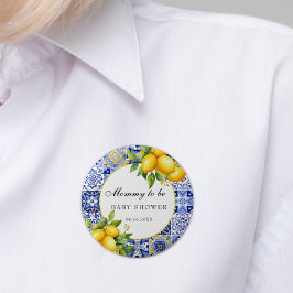 Bóton Redondo 5.08cm Chá de fraldas de Limão de Citros Italiano da Cost