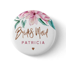 Chá de panela de cobre cor-de-rosa-floral Bridesma