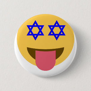 Bóton Redondo 5.08cm chanukkah hanukkah emoji