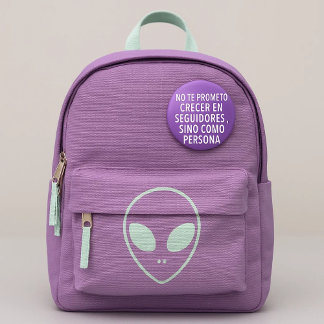 Bóton Redondo 5.08cm Chapa motivadora morada – No te prometo crecer en