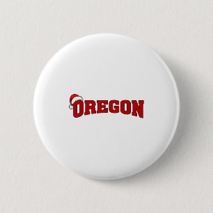 Bóton Redondo 5.08cm Chapéu de Natal do Papai Noel de Oregon Retrô Lemb