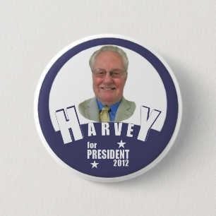 Bóton Redondo 5.08cm Charles Harvey para o presidente 2012