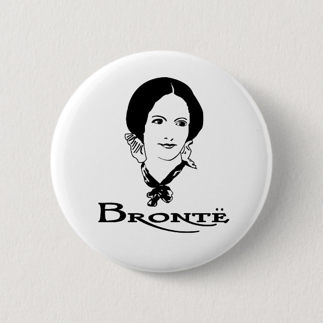 Bóton Redondo 5.08cm Charlotte Bronte (Frente)