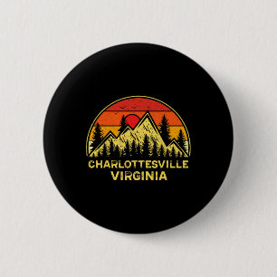 Bóton Redondo 5.08cm Charlottesville Virgínia Va Montanhas Caminhada So
