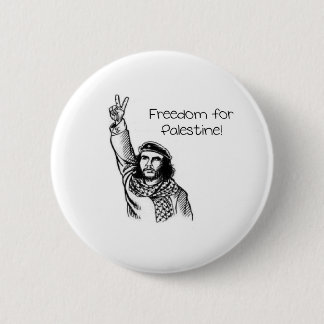 Bóton Redondo 5.08cm Che Guevara, liberdade de Palestina!