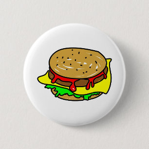 Bóton Redondo 5.08cm cheeseburger