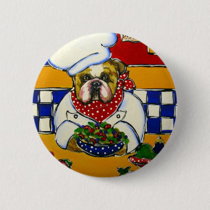 Bóton Redondo 5.08cm Chef Bulldogue