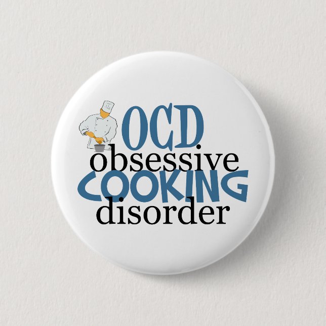 Bóton Redondo 5.08cm Chef Engraçado (Frente)