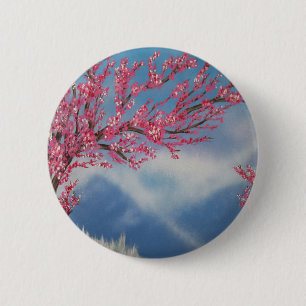 Bóton Redondo 5.08cm Cherry Blossom
