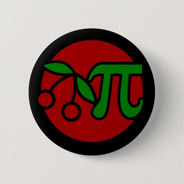 Bóton Redondo 5.08cm Cherry Pi Day Humor (Frente)