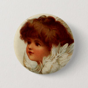 Bóton Redondo 5.08cm Cherub Angel Button