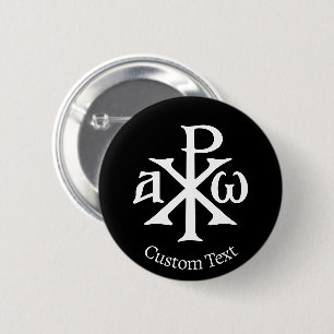 Bóton Redondo 5.08cm Chi Rho Christograma