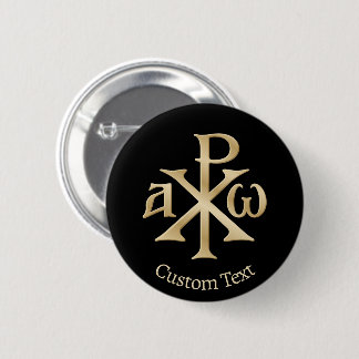 Bóton Redondo 5.08cm Chi Rho Christograma