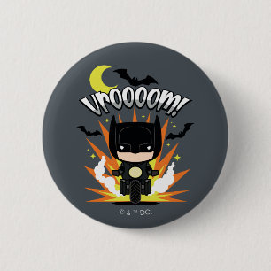 Bóton Redondo 5.08cm Chibi Batman Batcycle