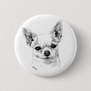 Bóton Redondo 5.08cm Chihuahua de Smoothcoat
