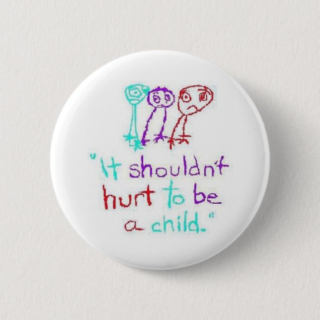 Bóton Redondo 5.08cm ChildAbusePrevention (Frente)