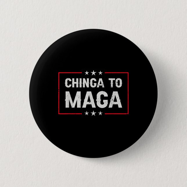 Bóton Redondo 5.08cm Chinga Tu Declaração  (Frente)