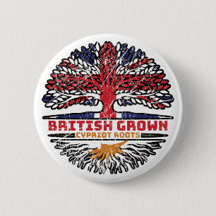 Bóton Redondo 5.08cm Chipre Cipriota Uk Reino Unido