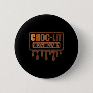 Bóton Redondo 5.08cm Choc Lit Melanin Black Orde - Mês de História Negr