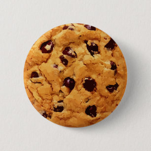 Bóton Redondo 5.08cm Chocolate Chip Cookie