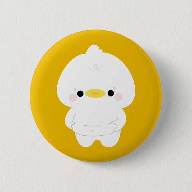 Bóton Redondo 5.08cm Chonky Duck (Frente)